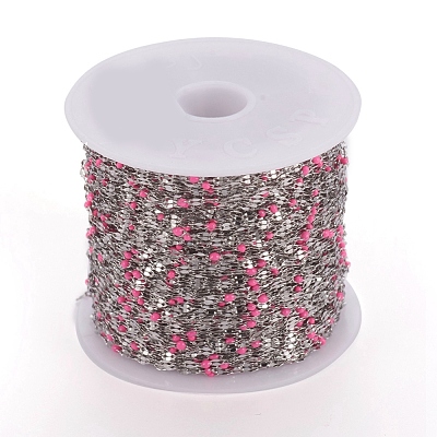 Handmade 304 Stainless Steel Dapped Chains CHS-D026-16N-P-1