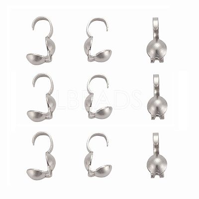 Tarnish Resistant 304 Stainless Steel Bead Tips X-STAS-R063-23-1