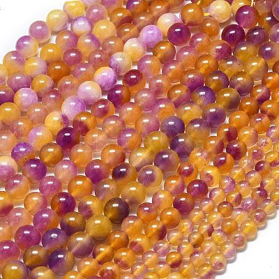 Natural Malaysia Jade Beads Strands G-L645-C01-6mm-32-1