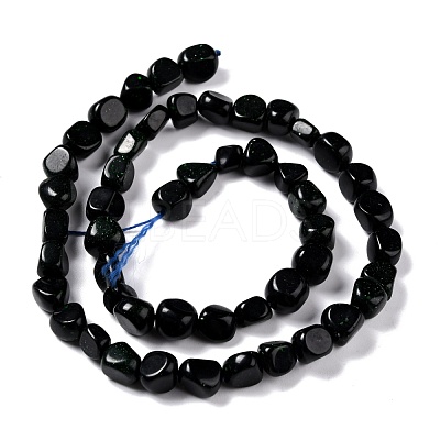 Synthetic Green Goldstone Beads Strands G-G018-15-1