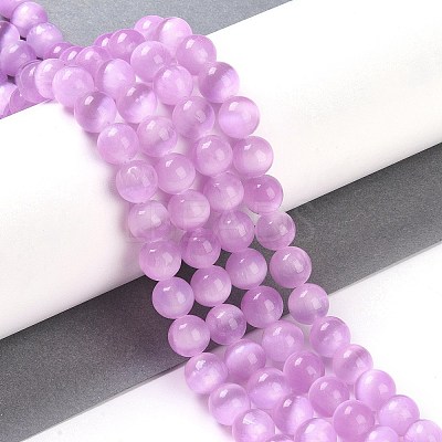 Natural Selenite Beads Strands G-P493-01C-1