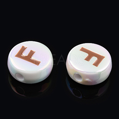 UV Plating Enamel Acrylic Beads PACR-N015-01E-1