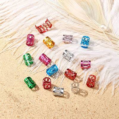 Aluminum Dreadlocks Beads Hair Decoration ALUM-R003-M-1-1