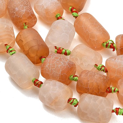 Natural Weathered Agate Beads Strands G-A321-D02-01B-1