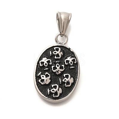 304 Stainless Steel Pendants STAS-Z110-26AS-02-1