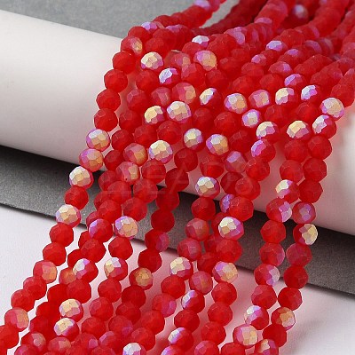 Transparent Glass Beads Strands EGLA-A044-T1mm-MB01-1