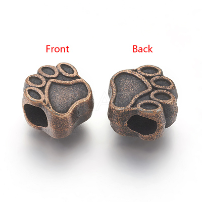 Tibetan Style European Beads MPDL-6160-R-NR-1