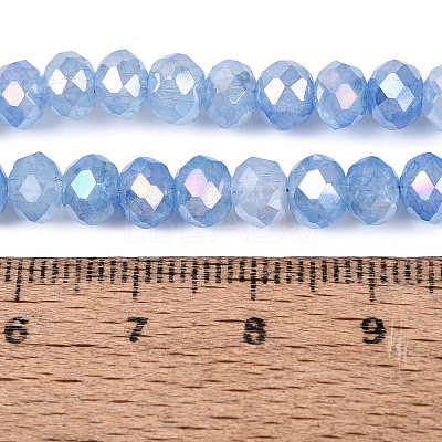 Electroplate Crackle Imitation Jade Glass Beads Strands LS-EGLA-Q131-02B-03-1