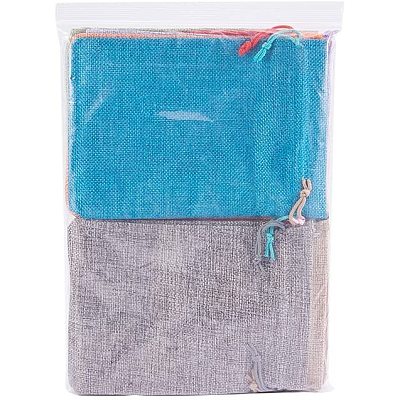 Burlap Packing Pouches Drawstring Bags ABAG-PH0002-13-1
