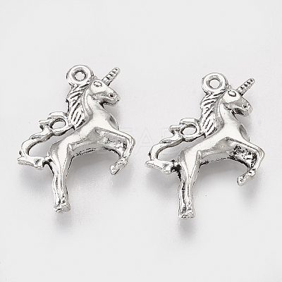 Tibetan Style Alloy Pendants X-TIBEP-T052-28AS-RS-1