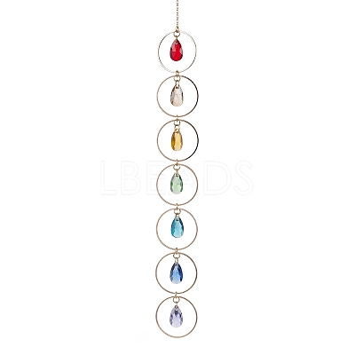 Faceted Glass Suncatchers HJEW-JM01649-02-1