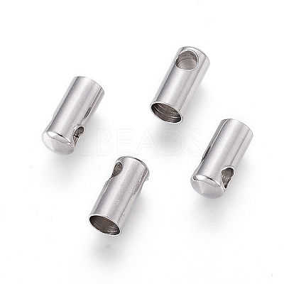 Tarnish Resistant 304 Stainless Steel Cord Ends LS-STAS-F232-01F-P-1