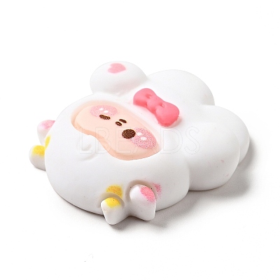 Lovely Animal Opaque Resin Cabochons LS-RESI-B012-01E-1