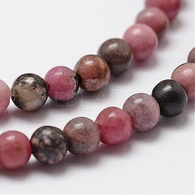 Natural Rhodonite Beads Strands G-D840-59-6mm-1