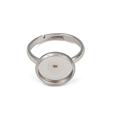 304 Stainless Steel Cuff Ring Components STAS-D372-05P-01C-1