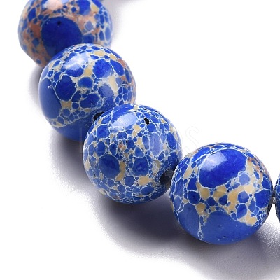 Synthetic Imperial Jasper Beads Strands G-E568-01C-03-1