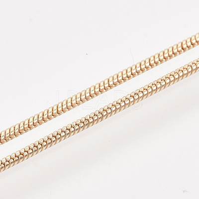 Brass Round Snake Chain Necklace Making MAK-T006-11A-KC-1