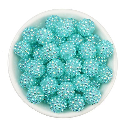 AB-Color Resin Rhinestone Beads RESI-S315-14x16-14-1