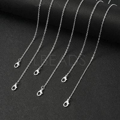 Iron Cable Chain Necklace Making MAK-YW0001-13-1