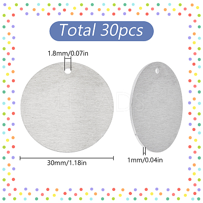 30Pcs Aluminum Pendants FIND-SC0009-99-1