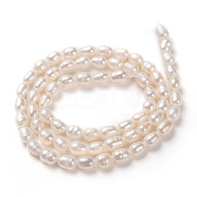Natural Cultured Freshwater Pearl Beads Strands PEAR-L033-58-01-1