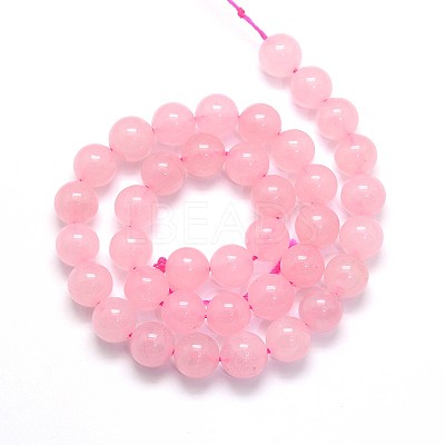 Natural Rose Quartz Round Beads Strands X-G-O047-04-6mm-1