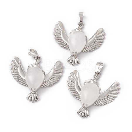 Natural Quartz Crystal Pendants G-P484-05P-01-1