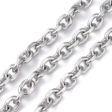Oval Oxidation Aluminum Cable Chains CHA-K003-01P-1