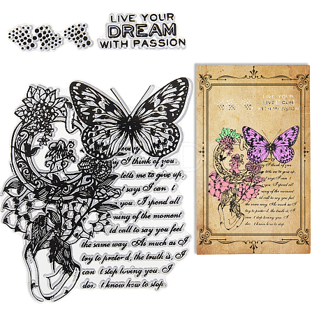 Clear Silicone Stamps DIY-WH0504-66B-1