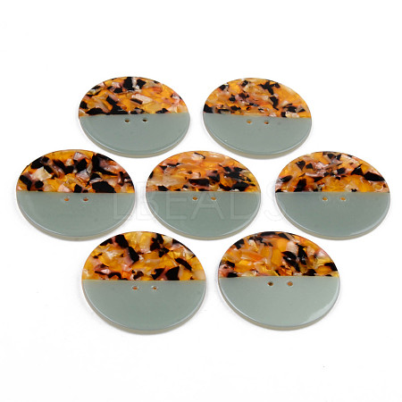 4-Hole Cellulose Acetate(Resin) Buttons BUTT-S026-002A-01-1
