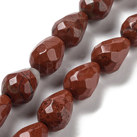 Natural Red Jasper Beads Strands G-P520-B04-01-1