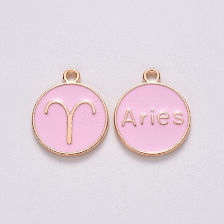 Alloy Enamel Pendants ENAM-S124-01B-09A-1