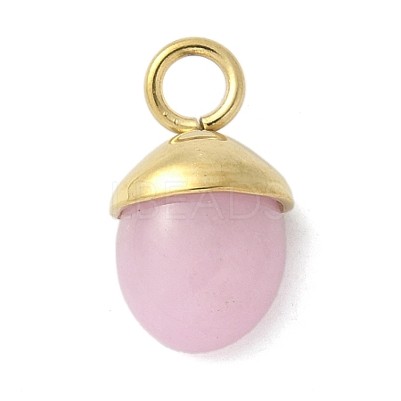 Natural Rose Quartz Pendants STAS-L277-07G-03-1