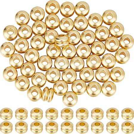 Beebeecraft 80Pcs Brass Beads KK-BBC0013-06-1