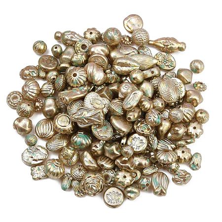 Antiqued Acrylic Beads AC-CBAAA05-01A-1