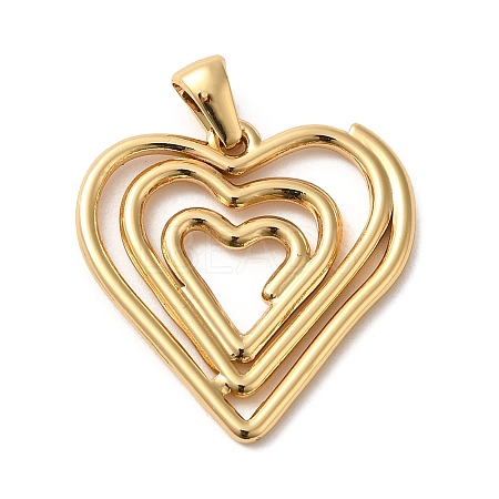 Golden Plated 304 Stainless Steel Pendants STAS-L272-004G-02-1