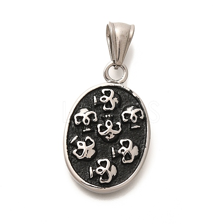 304 Stainless Steel Pendants STAS-Z110-26AS-02-1