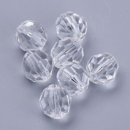 Transparent Acrylic Beads X-TACR-Q257-6mm-V01-1