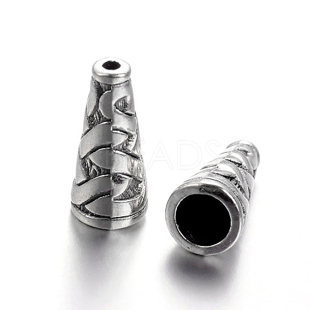 Tibetan Style Alloy Bead Cone X-TIBEB-00821-AS-NR-1