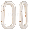 2Pcs 925 Sterling Silver Spring Gate Rings STER-CN0001-44-1