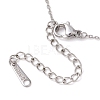 Natural Red Jasper Chip & Constellation Pendant Necklaces NJEW-JN05084-01-5