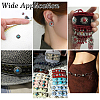 60Pcs 10 Styles Bohemian Opaque Resin Cabochons & Shank Buttons Sets DIY-PH0036-14-5