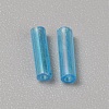 300Pcs Transparent Glass Round Bugle Beads GLAA-WH0015-74E-2