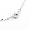 Electroplate Spiral Shell Pendant Necklaces NJEW-JN02281-04-4