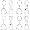 6Pcs 925 Sterling Silver Pendants Bails STER-SC0001-31-1