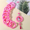 9Pcs Ring Food Grade Eco-Friendly Silicone Beads JX895J-7