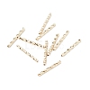 Rack Plating Brass Straight Tube Beads KK-WH0061-03B-G-1