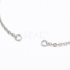 304 Stainless Steel Cable Chain Bracelet Making AJEW-JB00782-01-2