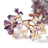 Natural Yellow Quartz & Amethyst Tree Display Decoration DJEW-G027-05RG-04-3