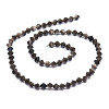 Natural Obsidian Beads Strands G-E569-D09-2